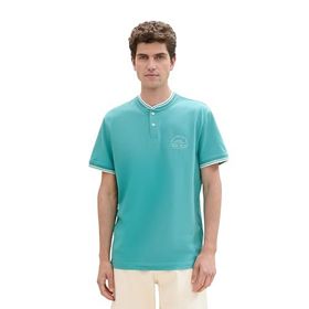 Tom Tailor 35272 Basic Çayır Camgöbeği Erkek T-shirt