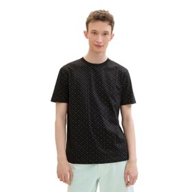Tom Tailor 35490 Denim Black Multi Mini Wave Erkek T-shirt