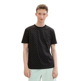 Tom Tailor 35490 Denim Black Multi Mini Wave Erkek T-shirt