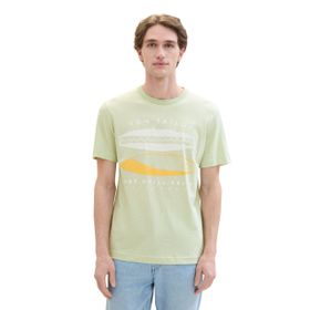 Tom Tailor 35599 Deniz Yeşili İnce Çizgili, Erkek T-shirt