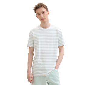 Tom Tailor 35613 Denim Deniz Köpüğü Beyaz Çizgili Erkek T-shirt