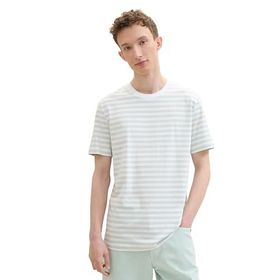 Tom Tailor 35613 Denim Deniz Köpüğü Beyaz Çizgili Erkek T-shirt