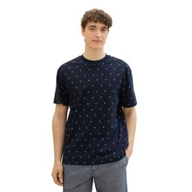 Tom Tailor 35818 Denim Lacivert Tenis Baskısı Erkek T-shirt