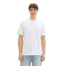 Tom Tailor 35819 Denim Beyaz Tenis Baskısı Erkek T-shirt