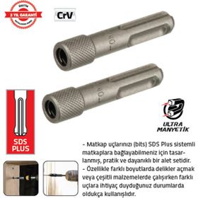 Tomax 10 x 55 mm SDS Bits Ara Adaptörü