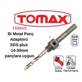 Tomax Bi-Metal Panç SDS Plus 14-30 mm Adaptörü