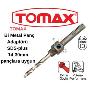 Tomax Bi-Metal Panç SDS Plus 14-30 mm Adaptörü