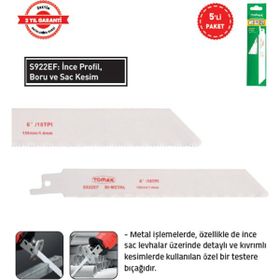 Tomax S922EF 5 Adet 150 mm Metal Tilki Kuyruğu