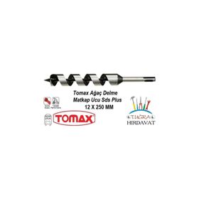 Tomax SDS Plus Ağaç Delme Ahşap Delme Delici 12x250 Matkap Ucu