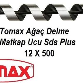 Tomax SDS Plus Ağaç Delme Ahşap Delme Delici 12x500 Matkap Ucu
