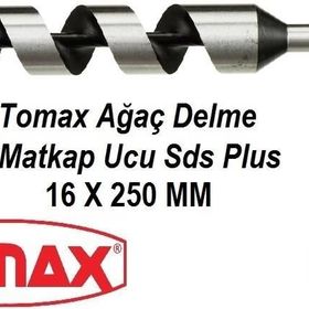 Tomax SDS Plus Ağaç Delme Ahşap Delme Delici 16x250 Matkap Ucu