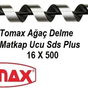 Tomax SDS Plus Ağaç Delme Ahşap Delme Delici 16x500 Matkap Ucu