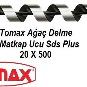 Tomax SDS Plus Ağaç Delme Ahşap Delme Delici 20x500 Matkap Ucu
