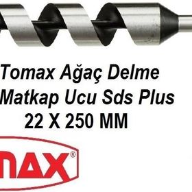Tomax SDS Plus Ağaç Delme Ahşap Delme Delici 22x250 Matkap Ucu