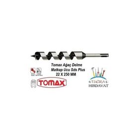 Tomax SDS Plus Ağaç Delme Ahşap Delme Delici 22x250 Matkap Ucu