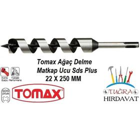 Tomax SDS Plus Ağaç Delme Ahşap Delme Delici 22x250 Matkap Ucu