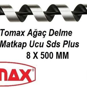 Tomax SDS Plus Ağaç Delme Ahşap Delme Delici 8x500 Matkap Ucu