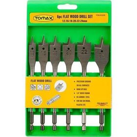 Tomax Yaprak Ahşap 12-24 mm 6 Parçalı Matkap Ucu Takımı