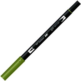 Tombow 277 Dual Brush Koyu Yeşil Grafik Çizim Kalemi