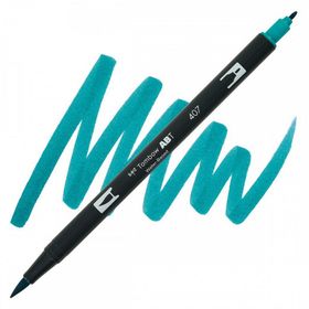 Tombow 407 Tiki Teal AB-T Dual Brush Grafik Kalemi