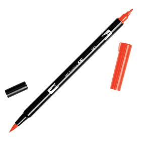 Tombow 885 Warm Red AB-T Dual Brush Grafik Kalemi