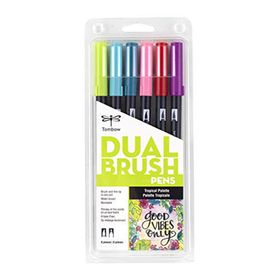 Tombow Dual Brush Pen 6 Renk Set