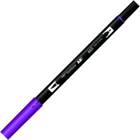 Tombow Dual Brush Pen 665 Purple Grafik Çizim Kalemis
