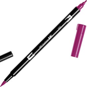 Tombow Dual Brush Pen 757 Port Red Grafik Çizim Kalemi