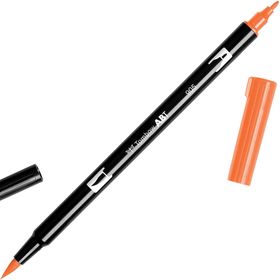 Tombow Dual Brush Pen 905 Red Grafik Çizim Kalemi