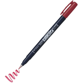 Tombow Fudenosuke Brush Pen 25 Red Fırça Uçlu Kalem