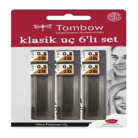 Tombow Leader Spare 2B 0.5 mm 6'lı Kalem Ucu