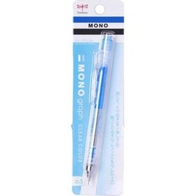 Tombow Mono Graph 0.5 mm Şeffaf Mavi Mekanik Kurşun Kalem