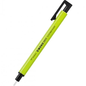 Tombow Mono Zero Silgi Yuvarlak Uç Neon Sarı Kalem