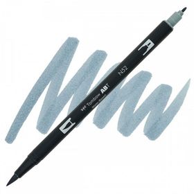 Tombow N52 Cool Gray 8 AB-T Dual Brush Grafik Kalemi