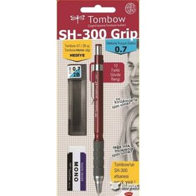 Tombow Sh-300 Bordo 0,7 mm Kurşun Kalem Okul Seti