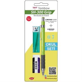 Tombow SH-300 Grip 0,7 mm Limon Versatil Kalem Okul Seti