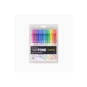 Tombow Twintone 12 Renk Gökkuşağı Renkleri Çift Uçlu Kalem Seti