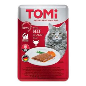 Tomi 100 gr Pouch Pate Dana Eti Ve Havuç Tahılsız Kedi Yaş Maması