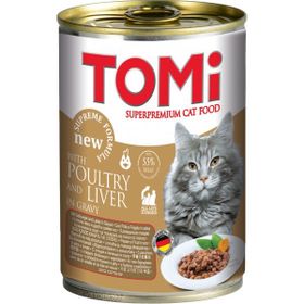 Tomi 24x400 gr Kanatlı Eti ve Ciğerli Yetişkin Konserve Kedi Maması