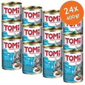 Tomi 24x400 gr Somon Ve Alabalıklı Kedi Konservesi