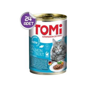 Tomi 24x400 gr Somon Ve Alabalıklı Kedi Konservesi
