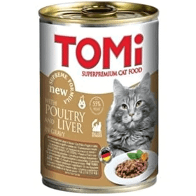 Tomi 400 GR Kanatlı Eti ve Ciğerli Yetişkin Konserve Kedi Maması