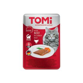 Tomi Dana Eti ve Havuç Tahılsız Pouch 100 gr Kedi Maması