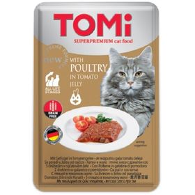 Tomi Domatesli Jöle İçerisinde Tavuklu Tahılsız 100 gr Kedi Konserve Pouch