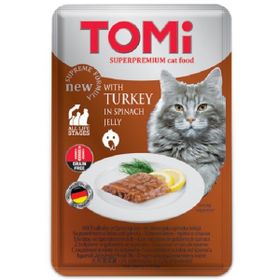 Tomi Ispanak Jöleli Hindili Pouch 100 gr Kedi Maması
