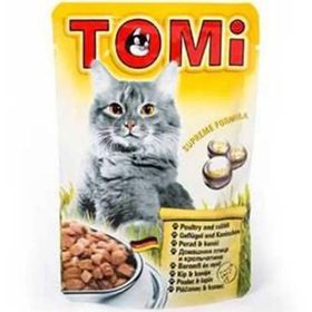 Tomi Kanatlı ve Tavşanlı 100 gr Yetişkin Kedi Konserve Pouch