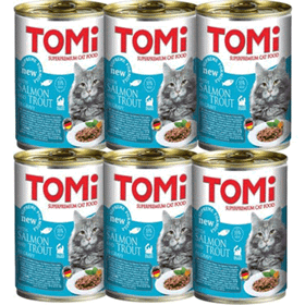 Tomi Somon ve Alabalıklı 400 gr x 6 Adet Kedi Konservesi