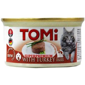 Tomi Superpremium Hindi Etli Tahılsız 85 gr Kedi Konserve