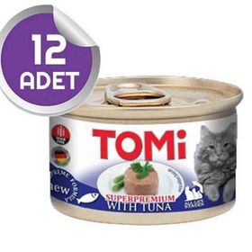 Tomi Ton Balıklı Tahılsız 12x85 gr Kedi Konserve