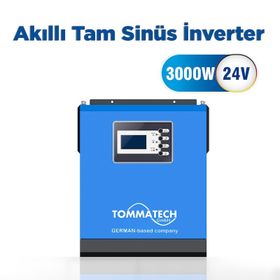 Tommatech TT-NEW3K 3 KW 3000 Watt 24VTam Sinüs Akıllı İnverter